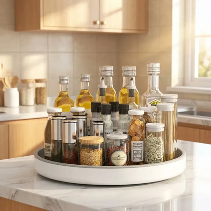 Round countertop organizer - home essentials