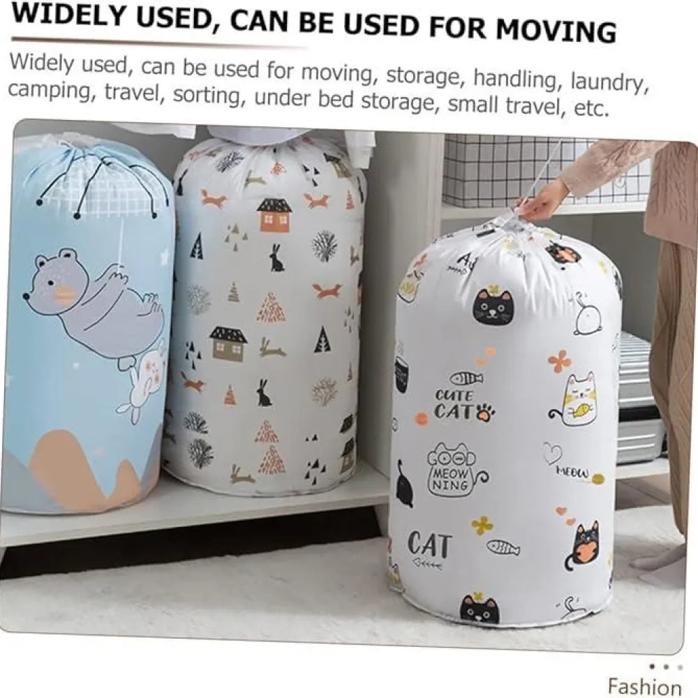 Round quilt storage bag