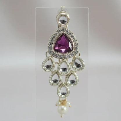 Ruby pink kundan choker set - jeweller set