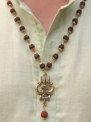 Rudraksha OM Trishool Mala