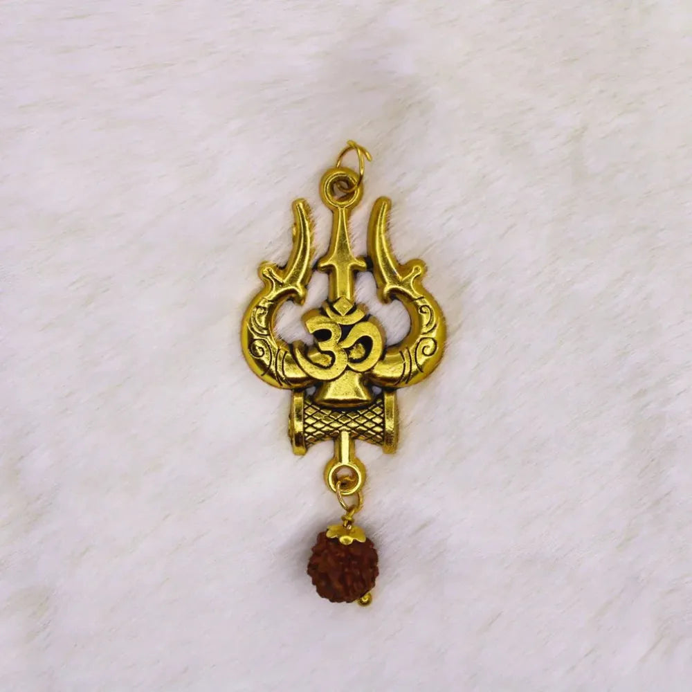 Panchmukhi rudraksha om shiva trishool mala