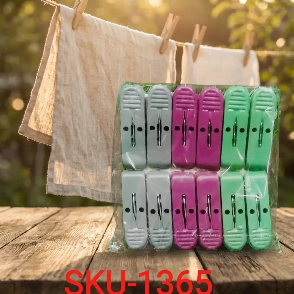 Rust-free plastic cloth clips - home improvement