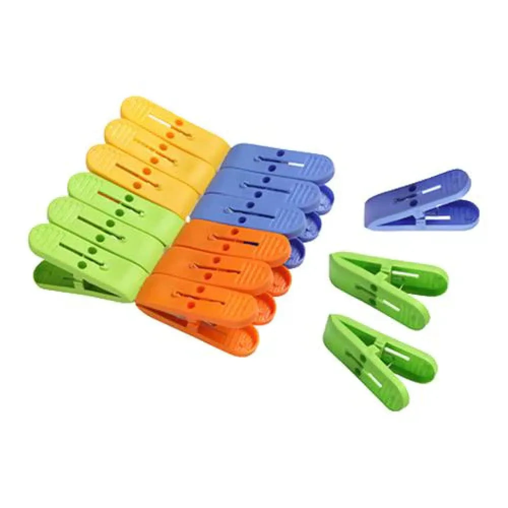 Rust-free plastic cloth clips