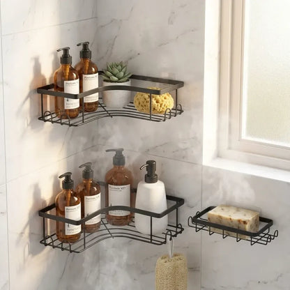 Rustproof corner shelf organizer - home improvement