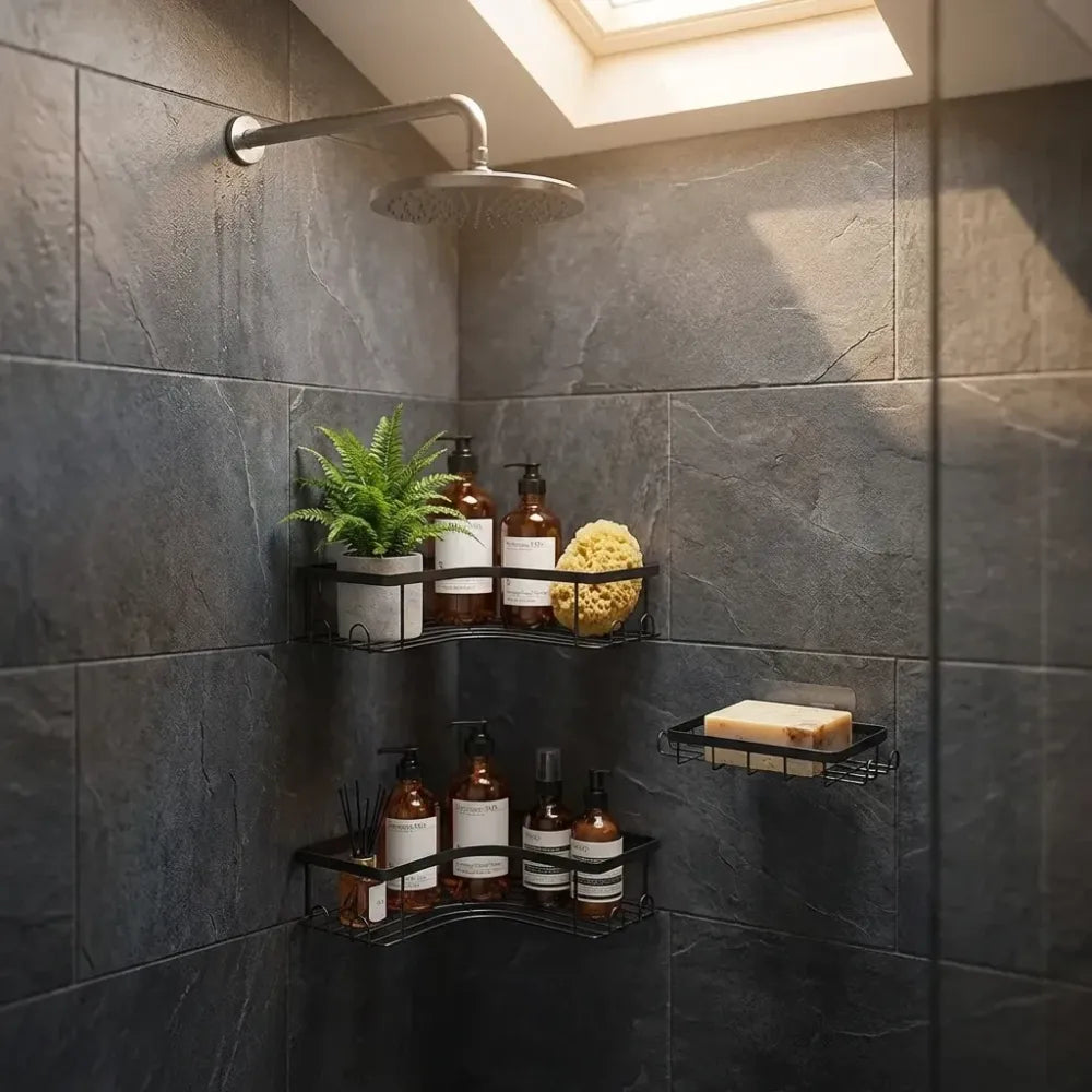 Rustproof corner shelf organizer - home improvement