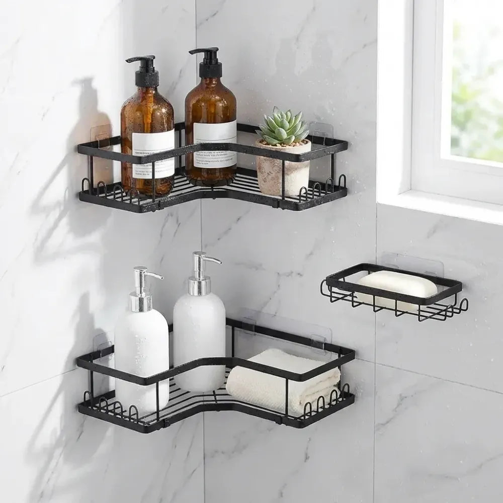 Rustproof corner shelf organizer - home improvement