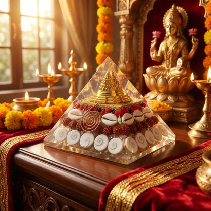 Sacred gomati chakra pyramid - home essentials