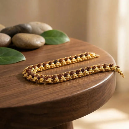 Sacred rudraksha bracelet rakhi - bracelets
