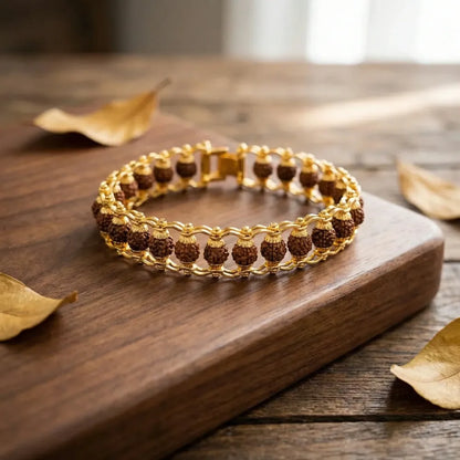 Sacred rudraksha bracelet rakhi - bracelets