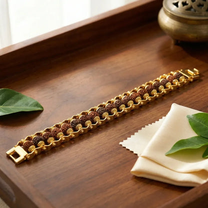 Sacred rudraksha bracelet rakhi - bracelets