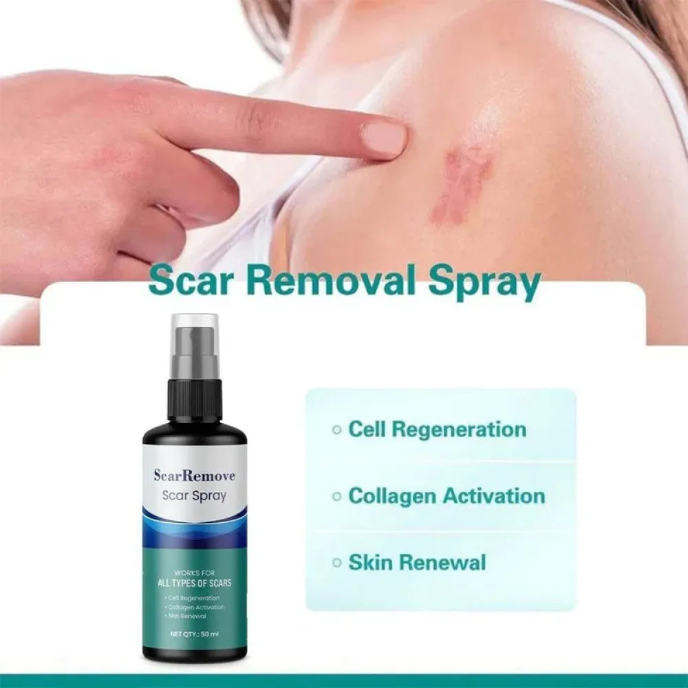 Scar removal silicone spray