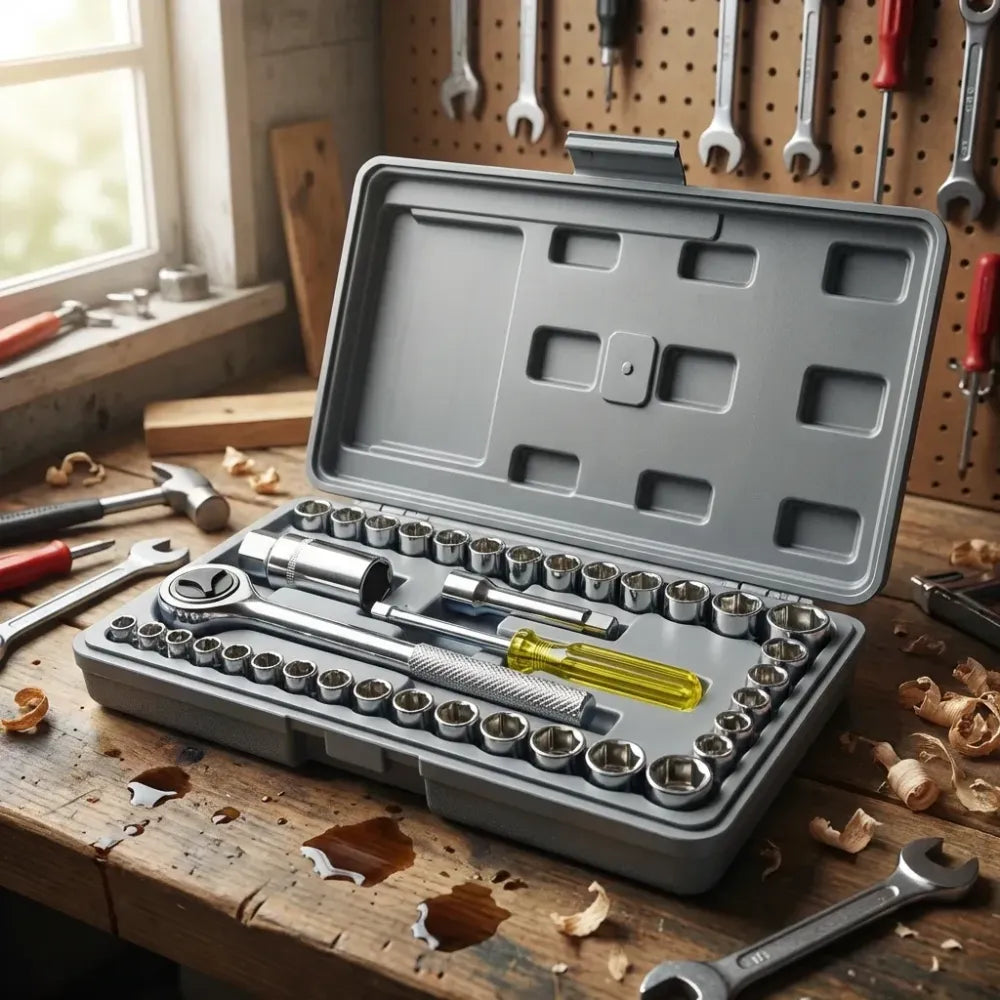 Screwdriver tool kit-multipurpose 40 in 1 socket set and bit kit