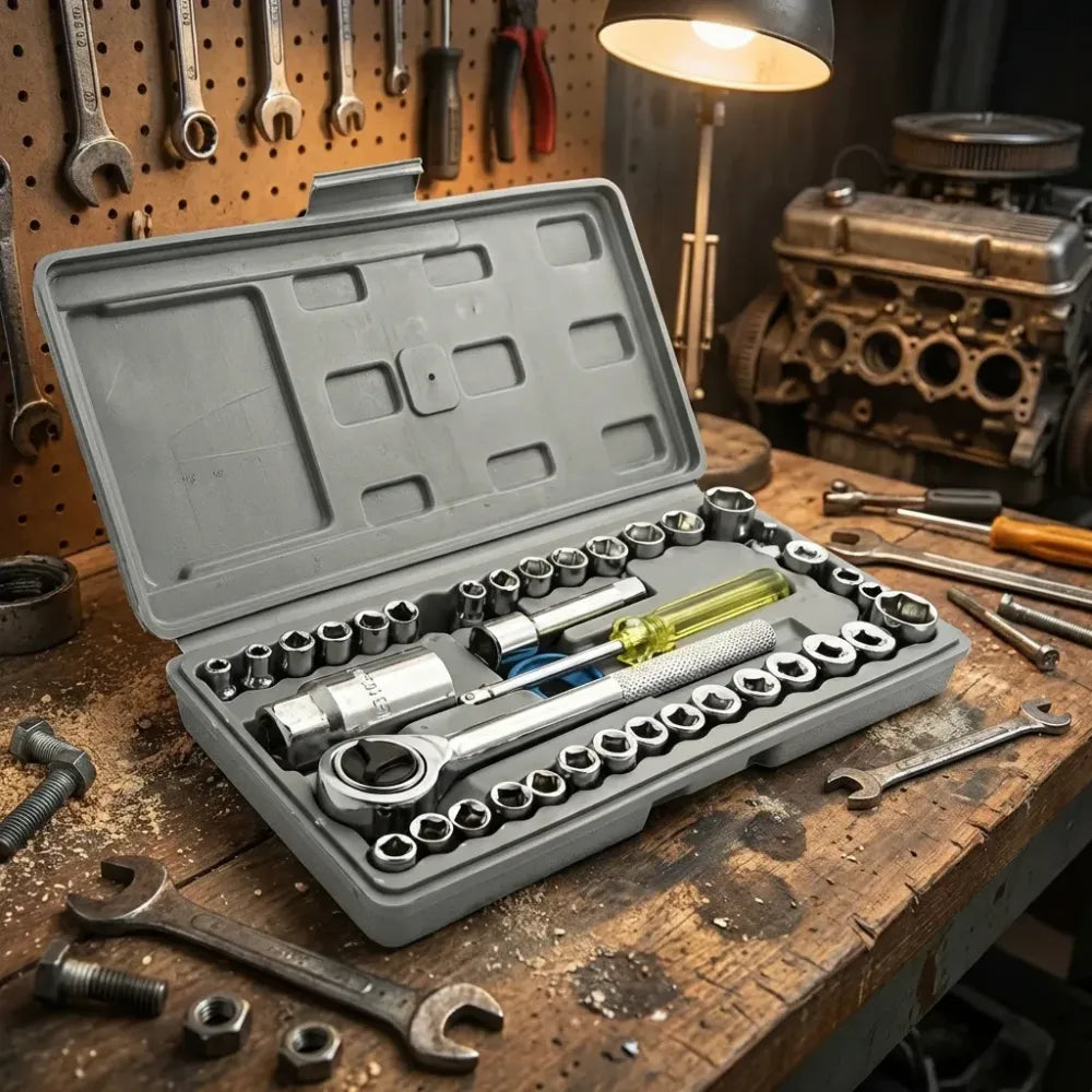 Screwdriver tool kit-multipurpose 40 in 1 socket set and bit kit