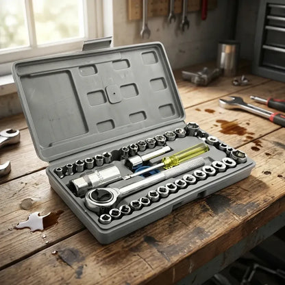 Screwdriver tool kit-multipurpose 40 in 1 socket set and bit kit