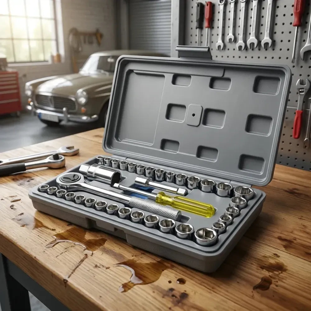 Screwdriver tool kit-multipurpose 40 in 1 socket set and bit kit