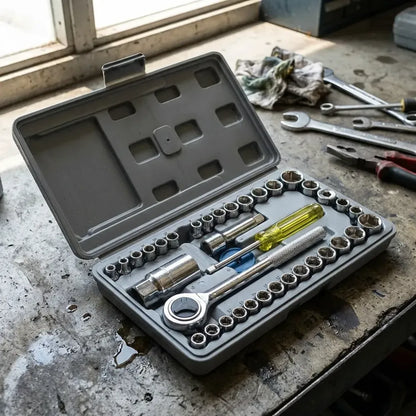 Screwdriver tool kit-multipurpose 40 in 1 socket set and bit kit