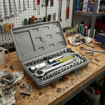 Screwdriver tool kit-multipurpose 40 in 1 socket set and bit kit