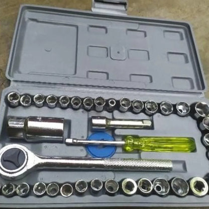 Screwdriver tool kit-multipurpose 40 in 1 socket set and bit kit