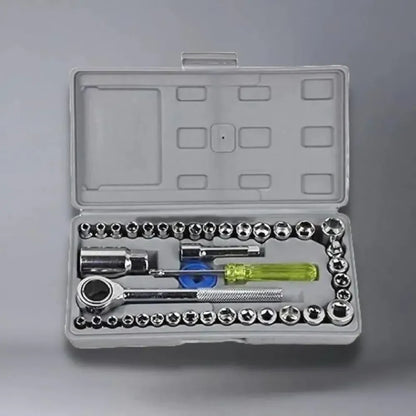 Screwdriver tool kit-multipurpose 40 in 1 socket set and bit kit