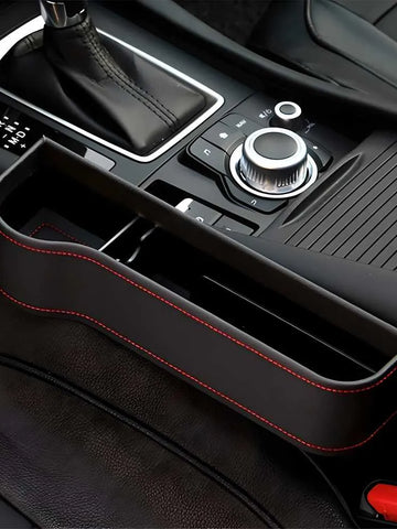 Seat Pockets PU Leather Car Console Side Organizer with Assorted Colour