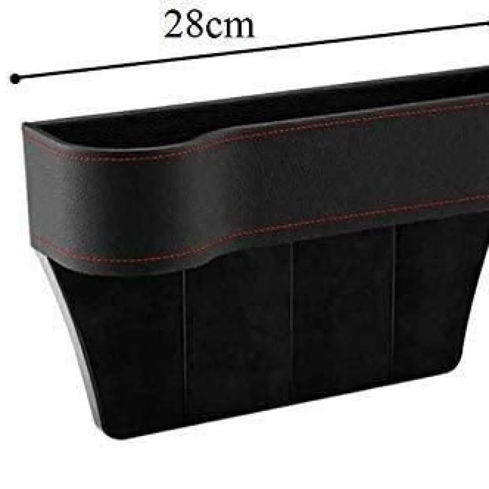 Seat pockets pu leather car console side organizer with assorted colour