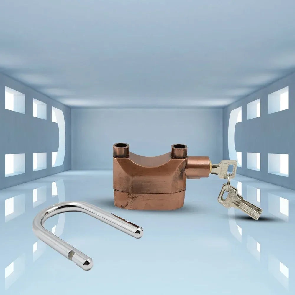 Security alarm padlock