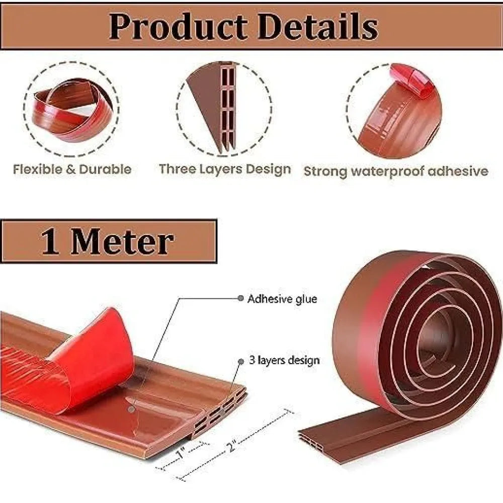 Self-adhesive 1m wood floor transition strip tape