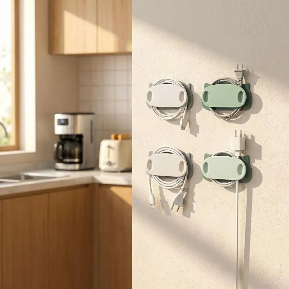 Self-adhesive cable organizer clips - home improvement