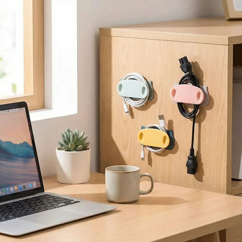 Self-adhesive cable organizer clips - home improvement