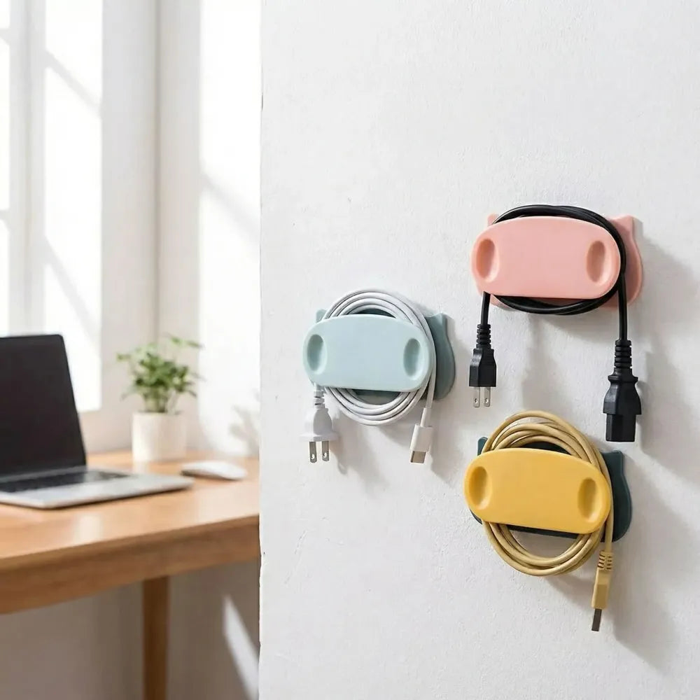 Self-adhesive cable organizer clips - home improvement