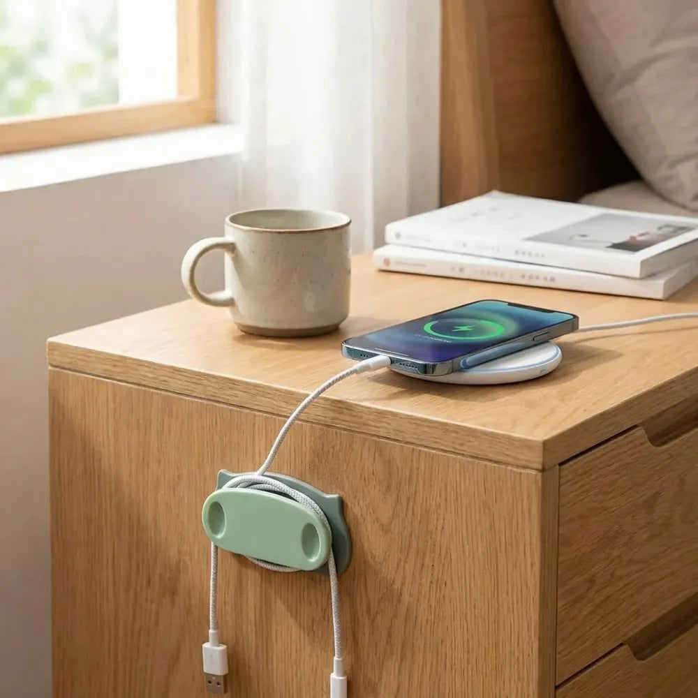 Self-adhesive cable organizer clips - home improvement