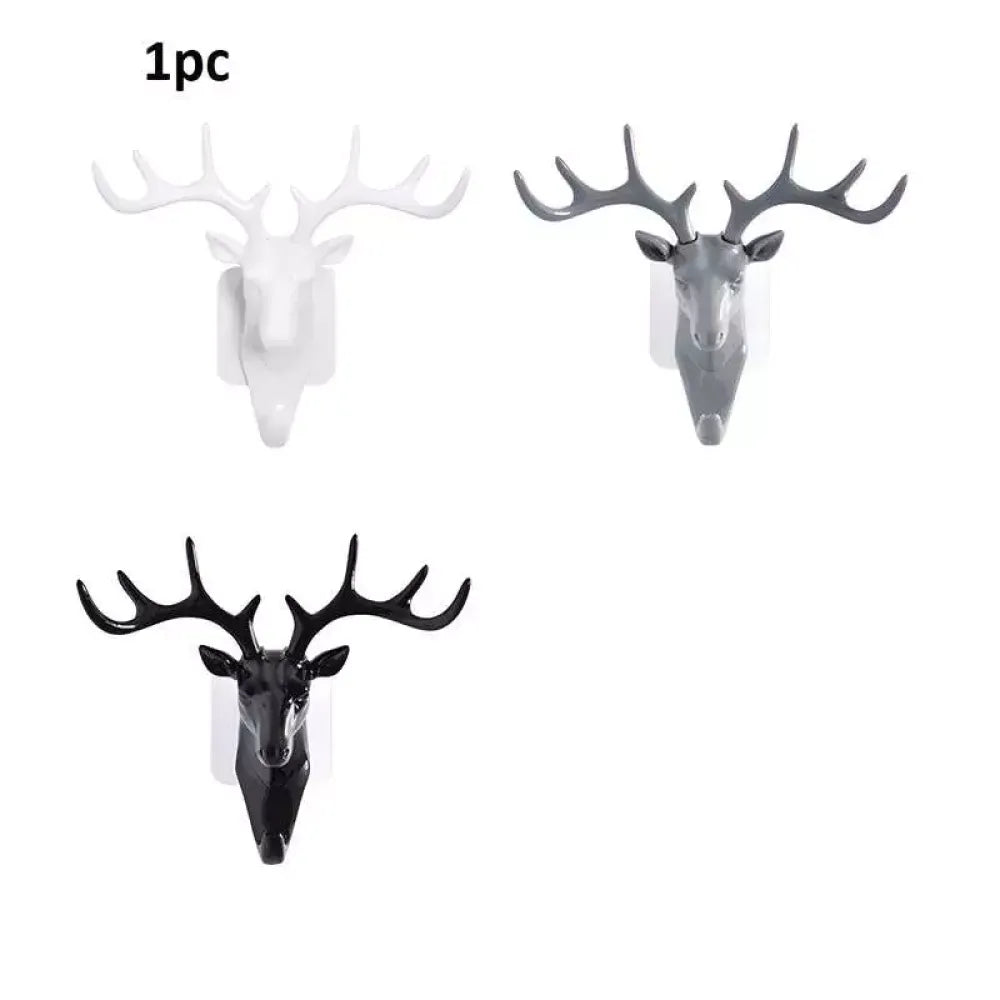 Self-adhesive deer hook