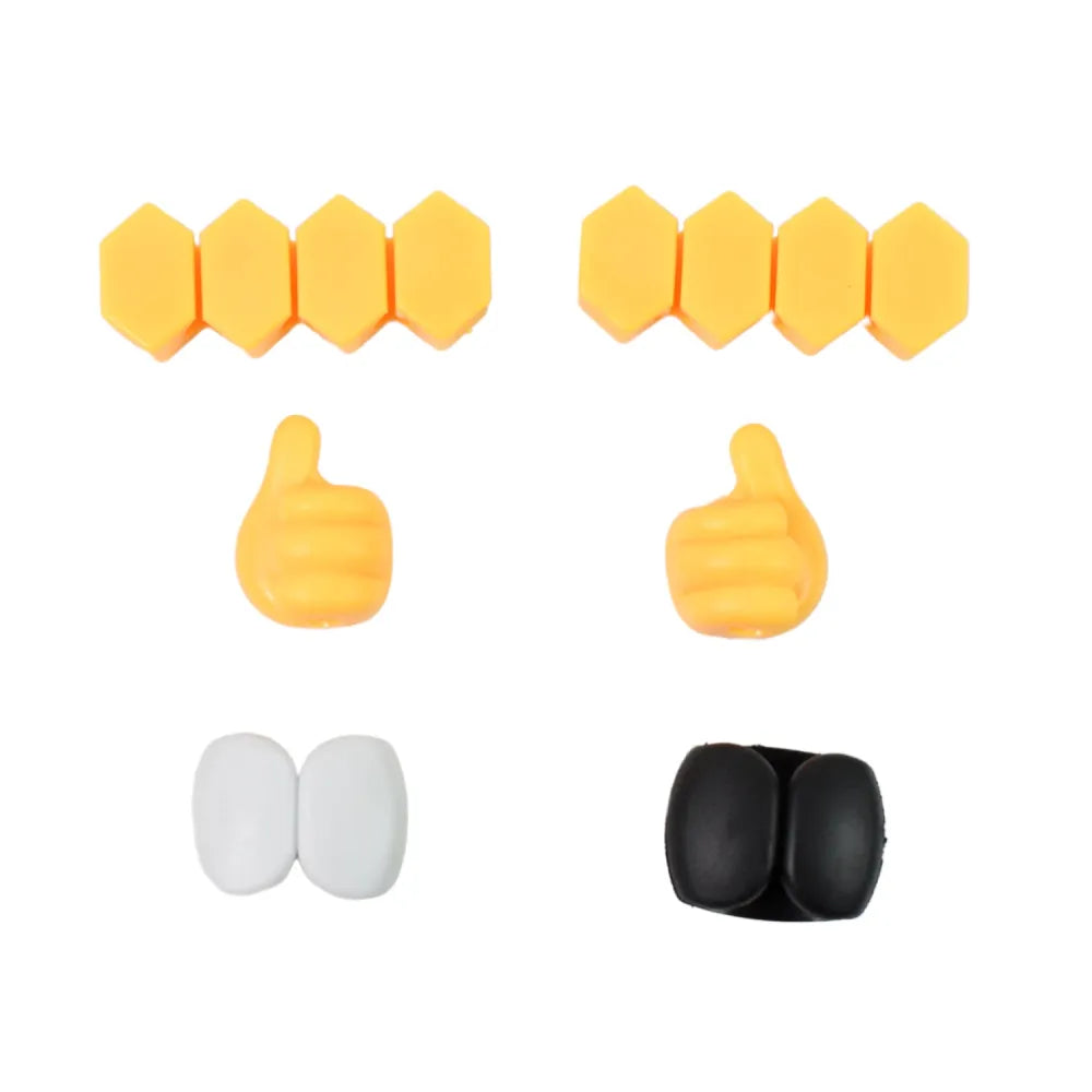 Self adhesive hooks for cable clips desktop organizer (6 pcs set mix design) - electronics