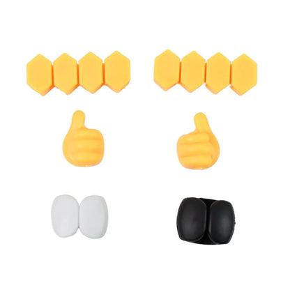 Self adhesive hooks for cable clips desktop organizer (6 pcs set mix design) - electronics