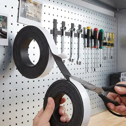 Self adhesive magnetic tape