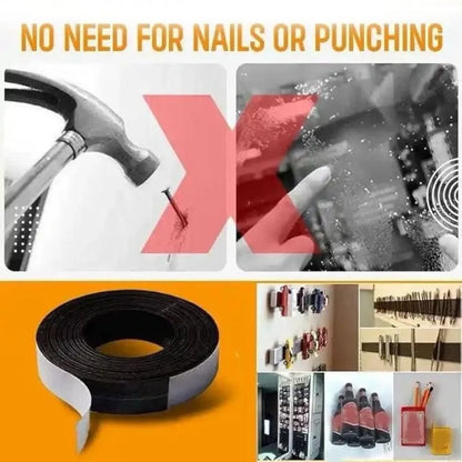Self adhesive magnetic tape