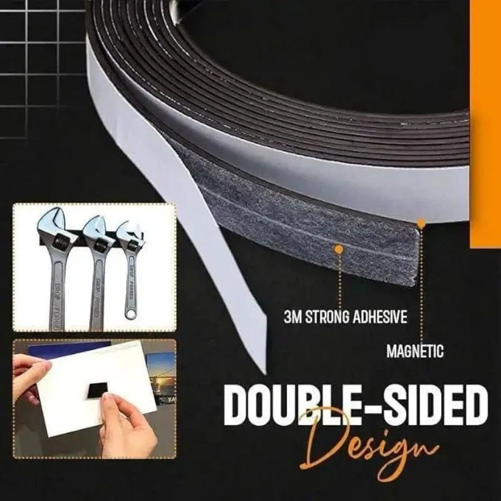 Self adhesive magnetic tape