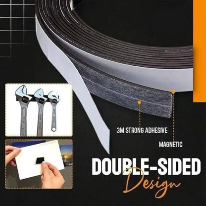 Self adhesive magnetic tape