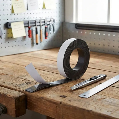 Self adhesive magnetic tape