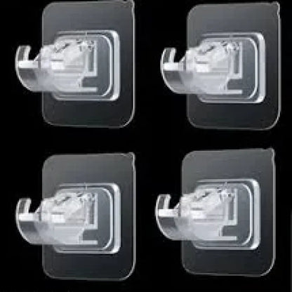 Self adhesive rod clips
