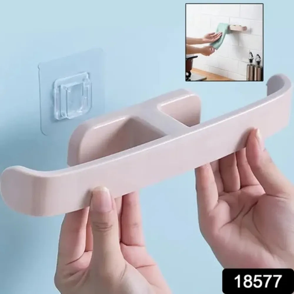 Self-adhesive towel & slipper rack - home improvement