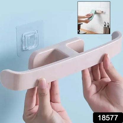 Self-adhesive towel & slipper rack - home improvement