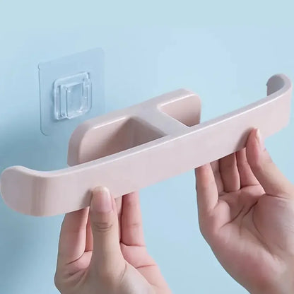 Self-adhesive towel & slipper rack - home improvement