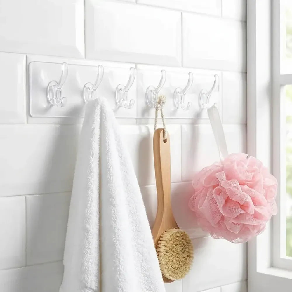 Self adhesive wall hanger – 6 hooks