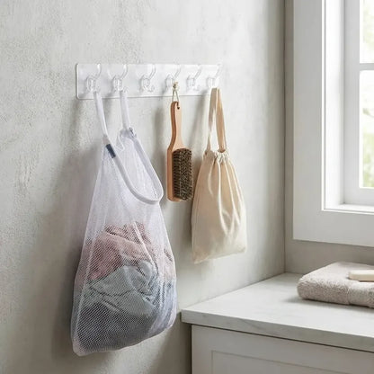 Self adhesive wall hanger – 6 hooks