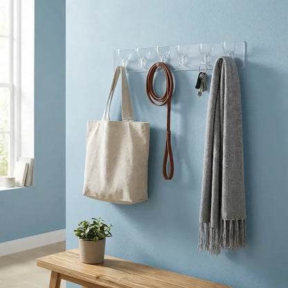 Self adhesive wall hanger – 6 hooks