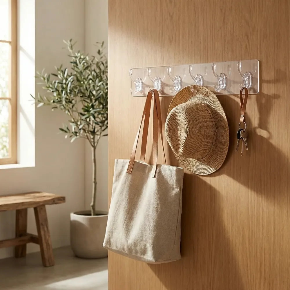 Self adhesive wall hanger hooks