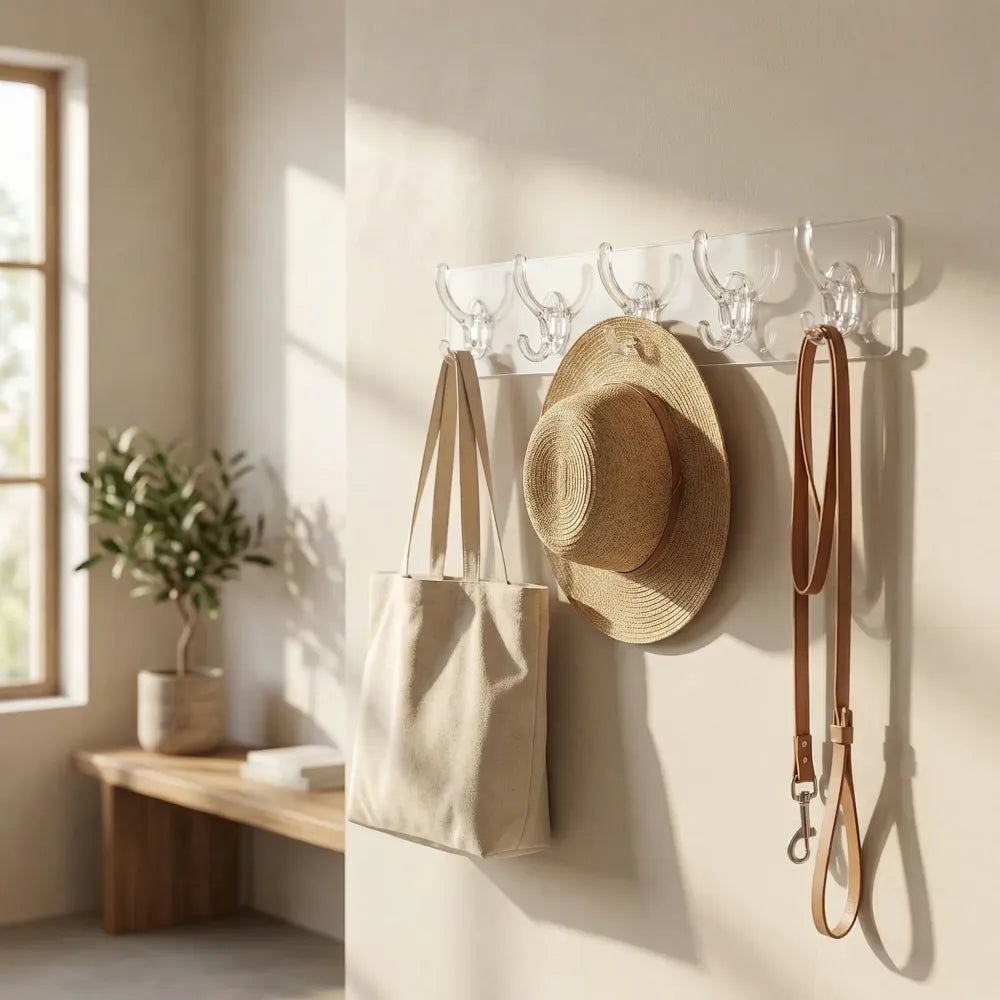 Self adhesive wall hanger hooks