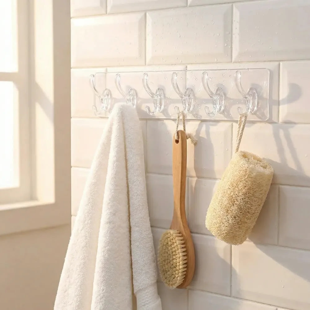 Self adhesive wall hanger hooks