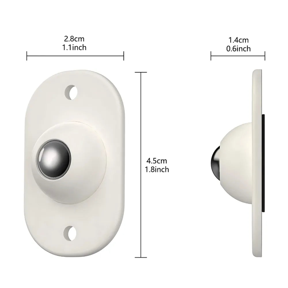 Self adhesive wheels pulley (pack of 4)